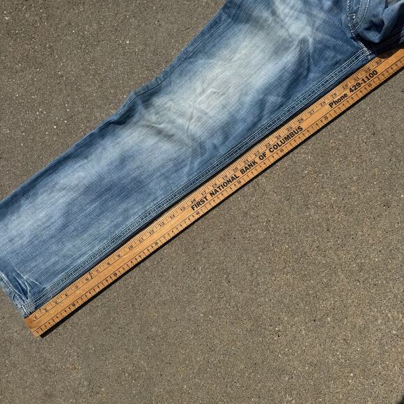 Buckle BKE Jake 31R Straight Leg Stretch Light Blue Jeans - Picture 3 of 10